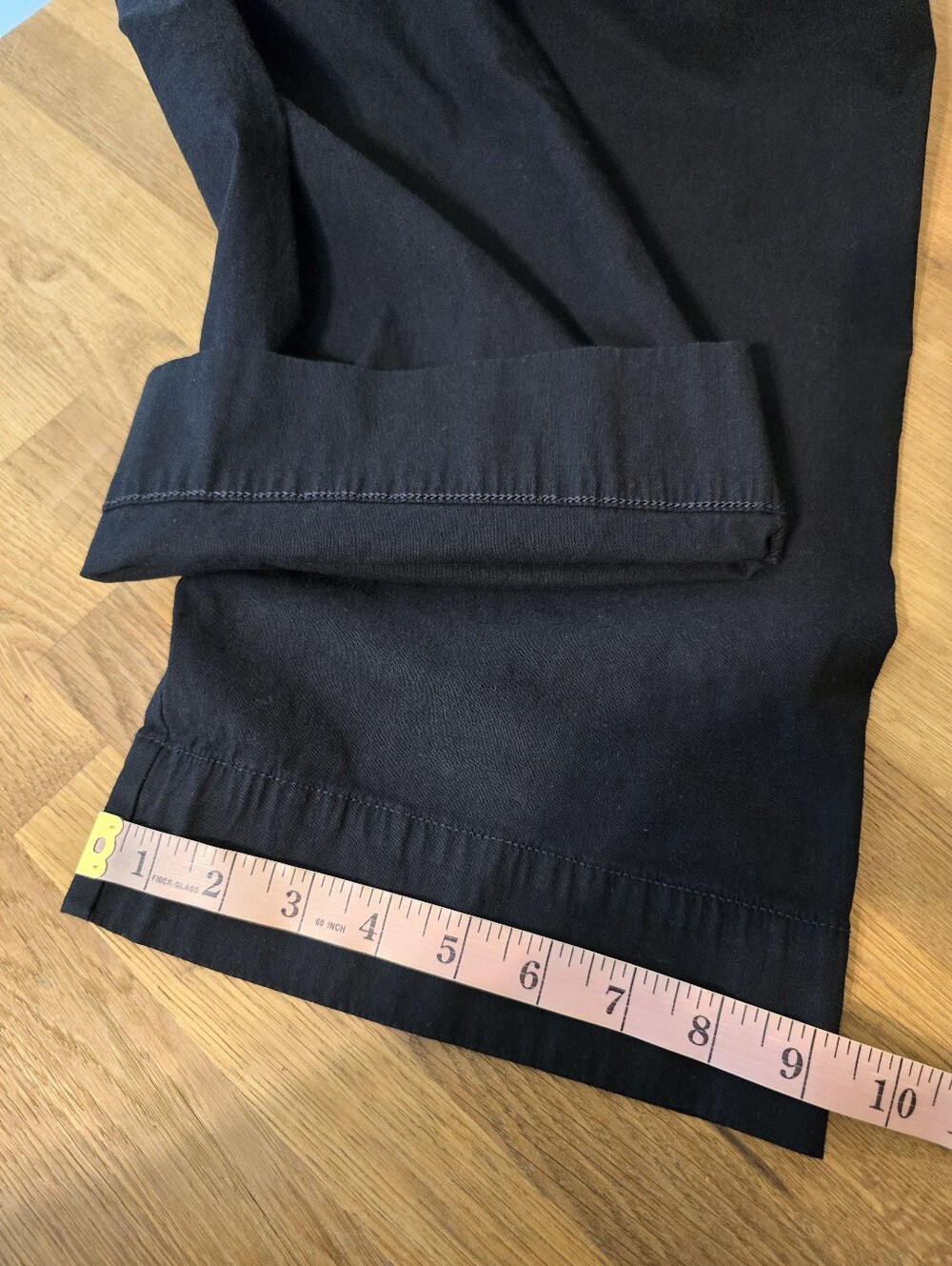 Maeve The Colette Pants Black Wide Leg Cropped High Rise Size 25 Magic Fabric - Picture 12 of 12